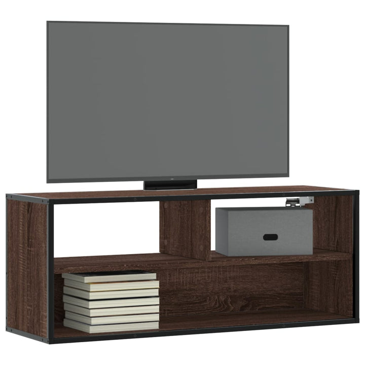 Tv-Bänk 80X31X39,5 Cm Konstruerat Trä Och Metall