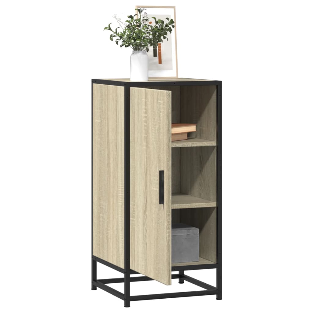 Skänk 35,5X35X76 Cm Konstruerat Trä Och Metall