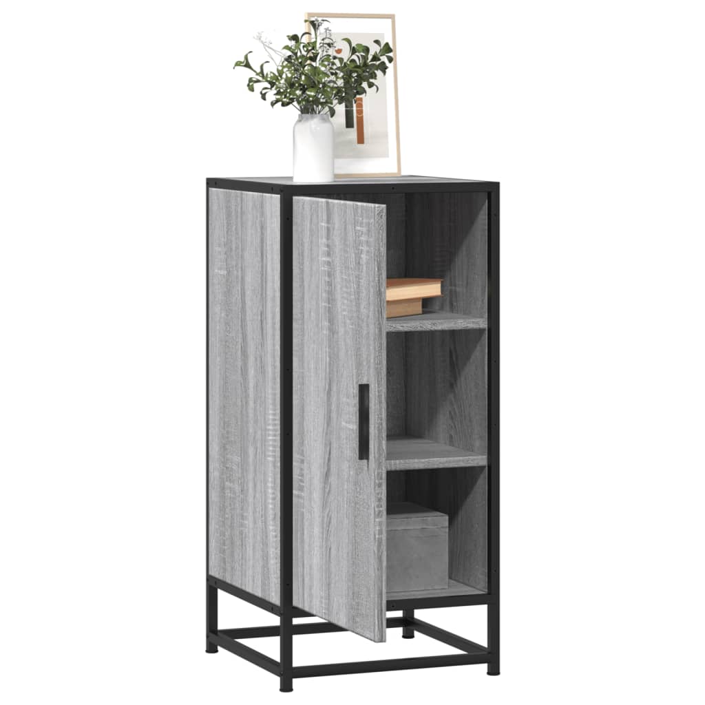 Skänk 35,5X35X76 Cm Konstruerat Trä Och Metall