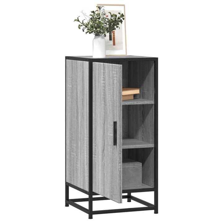 Skänk 35,5X35X76 Cm Konstruerat Trä Och Metall
