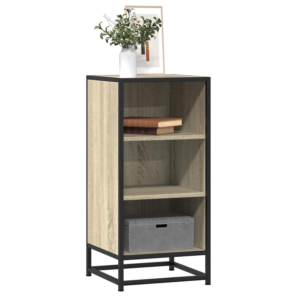 Skänk 35,5X35X76 Cm Konstruerat Trä Och Metall