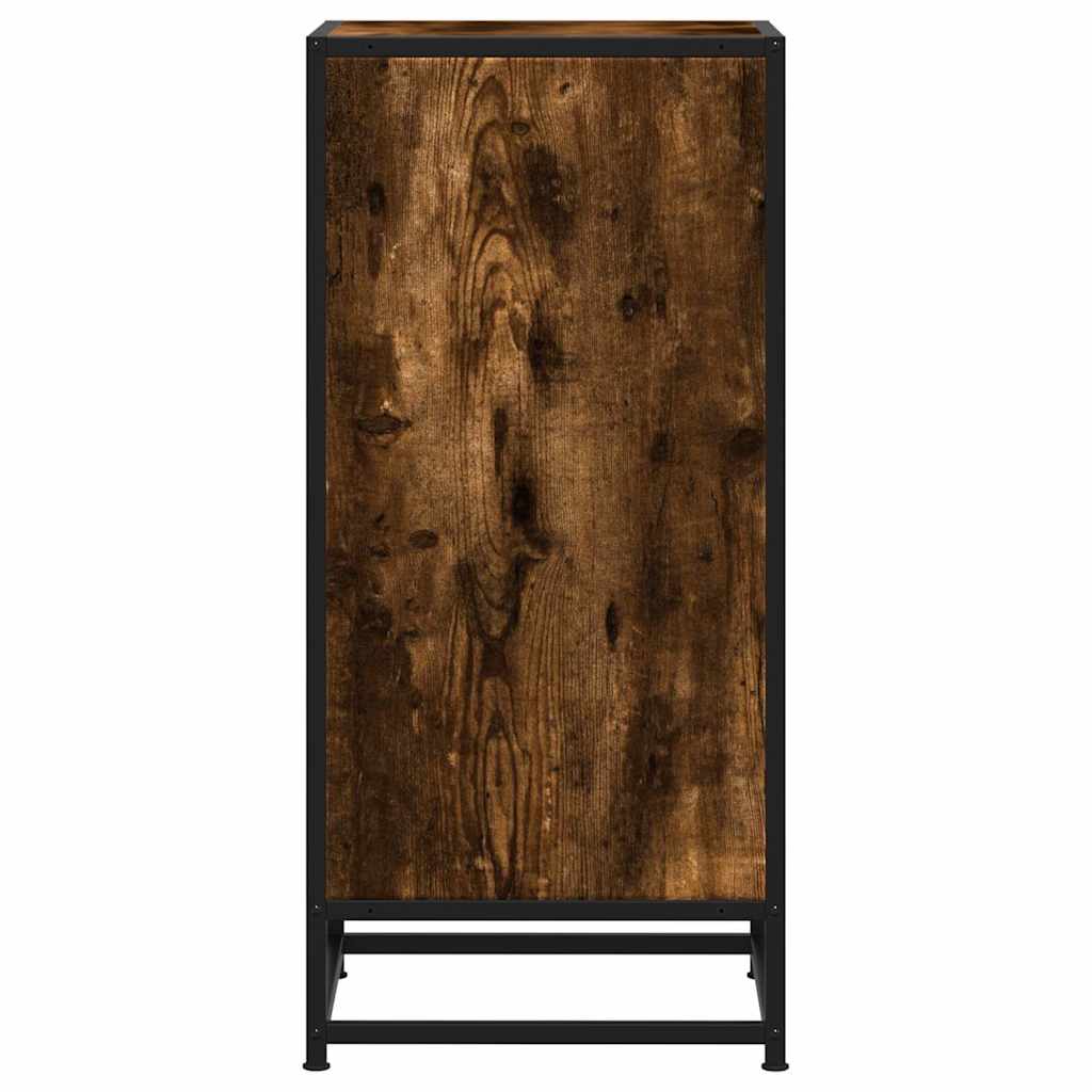 Skänk 35,5X35X76 Cm Konstruerat Trä Och Metall