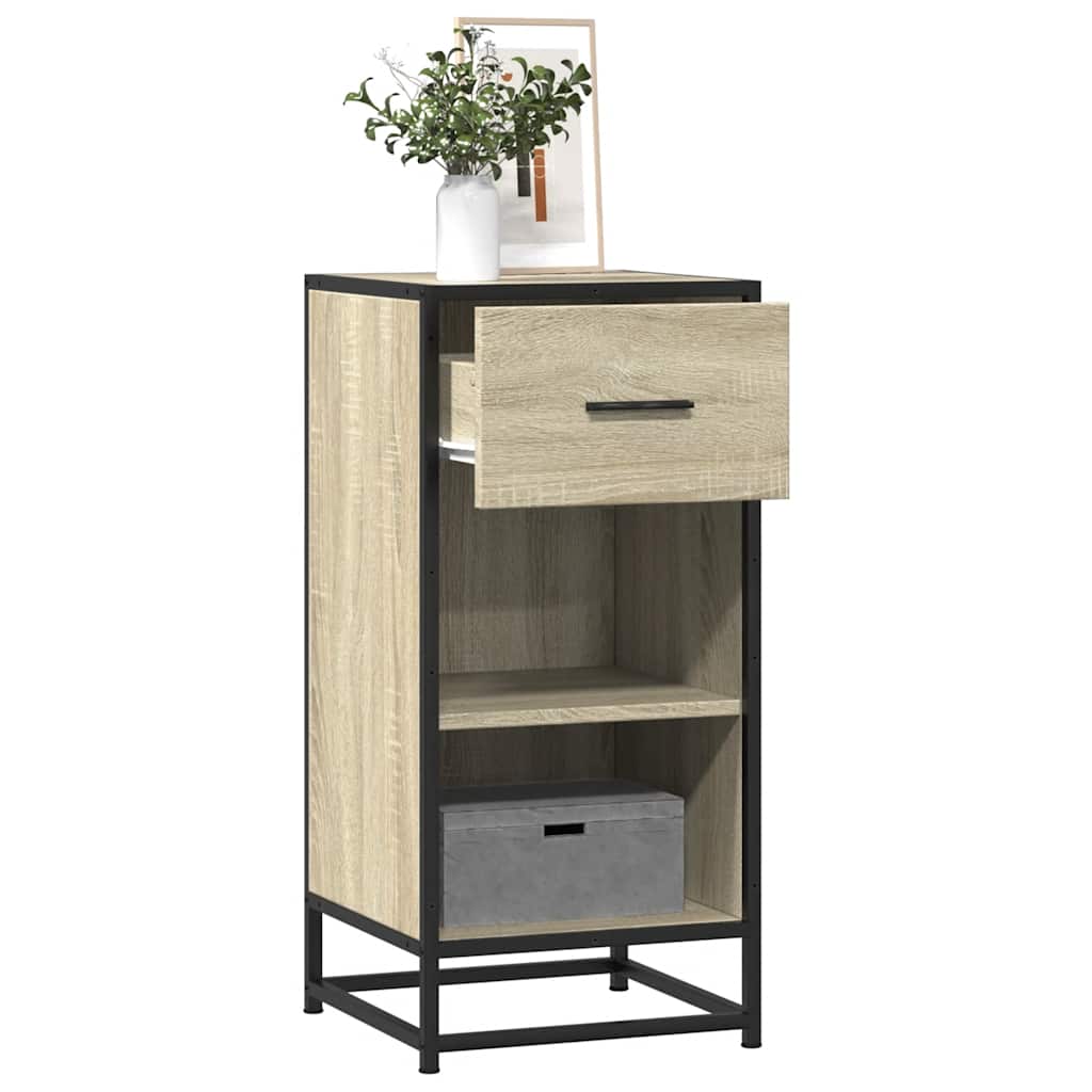 Skänk 35,5X35X76 Cm Konstruerat Trä Och Metall