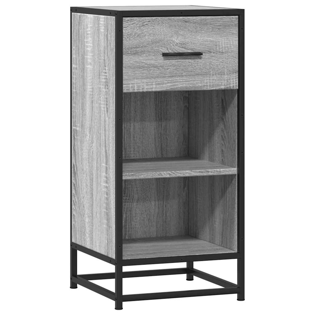 Skänk 35,5X35X76 Cm Konstruerat Trä Och Metall