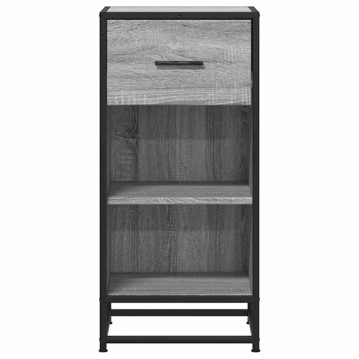 Skänk 35,5X35X76 Cm Konstruerat Trä Och Metall