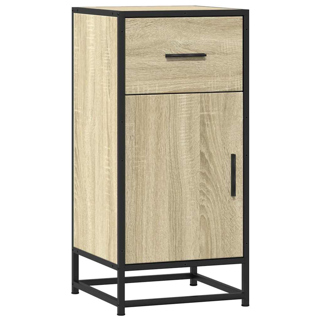 Skåp Sonoma-Ek 35,5X35X76 Cm Konstruerat Trä Och Metall