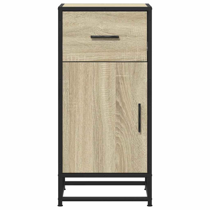 Skåp Sonoma-Ek 35,5X35X76 Cm Konstruerat Trä Och Metall