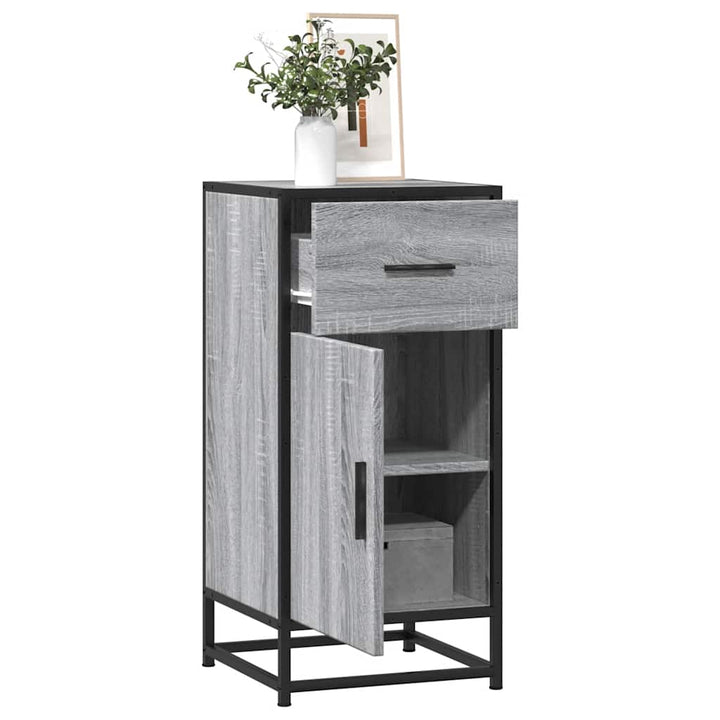 Skåp Sonoma-Ek 35,5X35X76 Cm Konstruerat Trä Och Metall