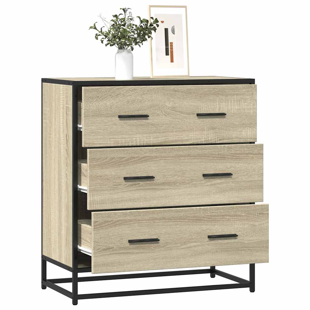 Skänk 68X35X76 Cm Konstruerat Trä Och Metall