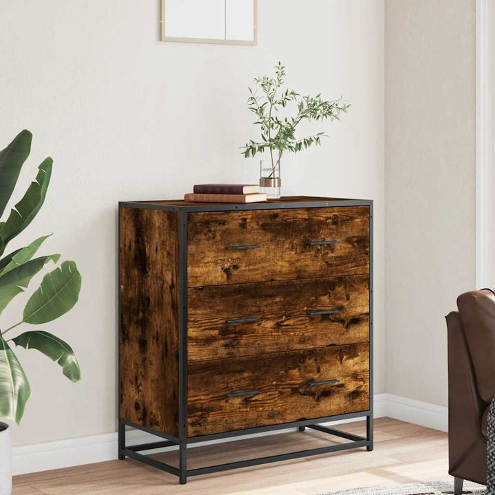 Skänk 68X35X76 Cm Konstruerat Trä Och Metall