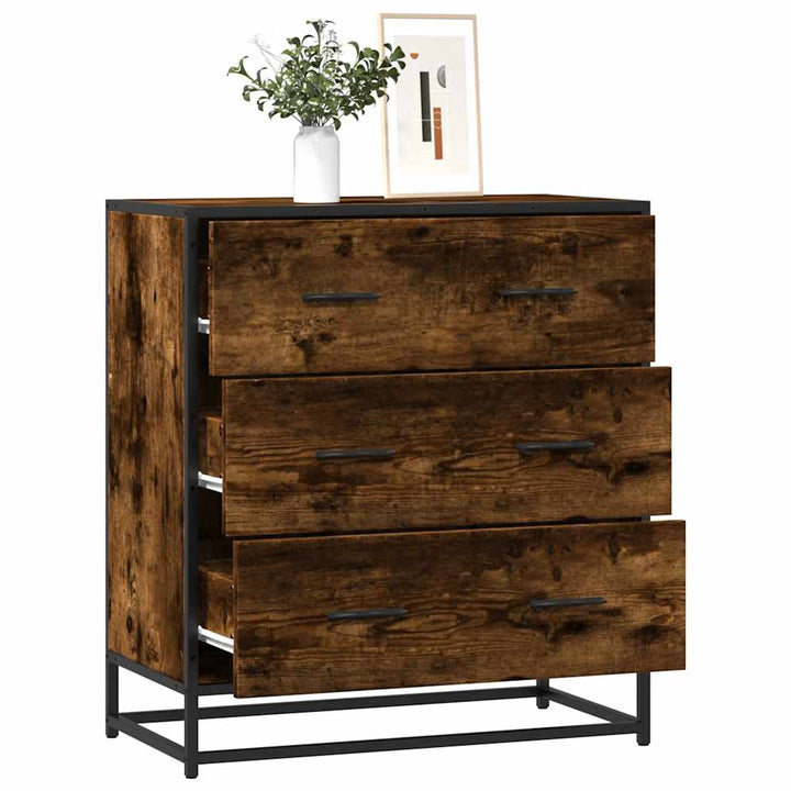Skänk 68X35X76 Cm Konstruerat Trä Och Metall