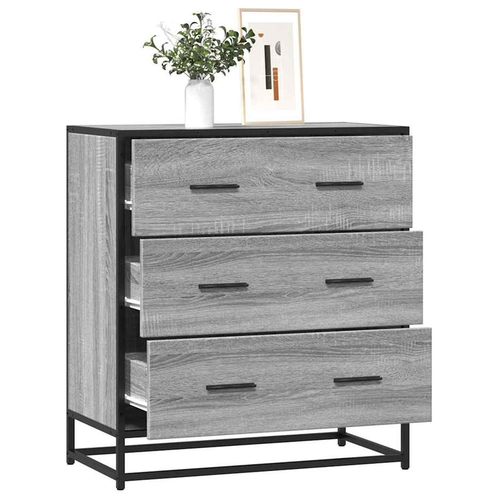 Skänk 68X35X76 Cm Konstruerat Trä Och Metall