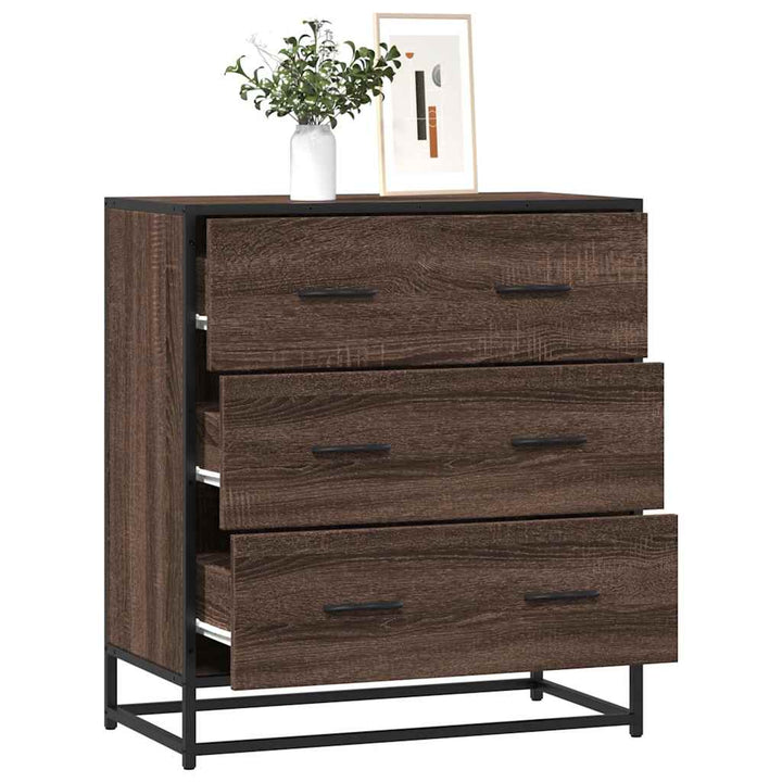 Skänk 68X35X76 Cm Konstruerat Trä Och Metall