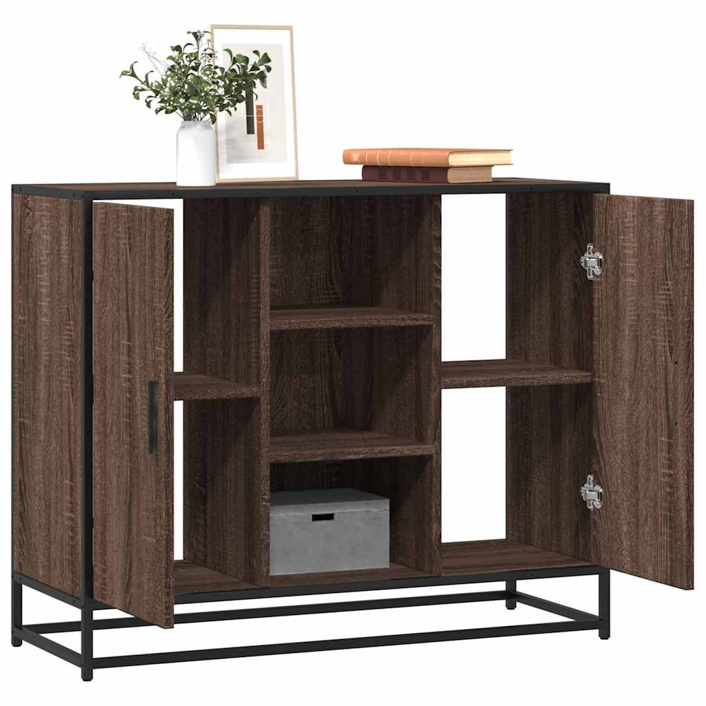 Skänk -Ek 92X35X76 Cm Konstruerat Trä