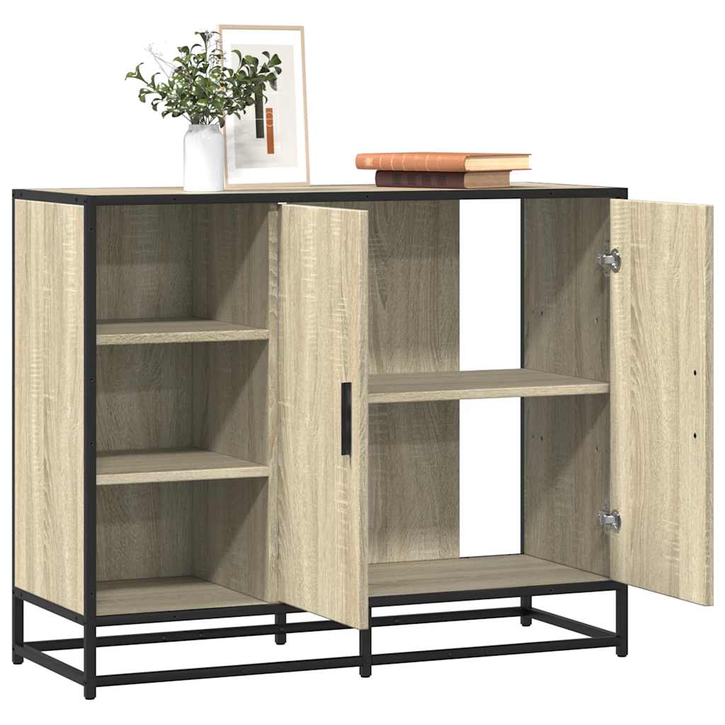 Skänk Sonoma-Ek 92X35X76 Cm Konstruerat Trä