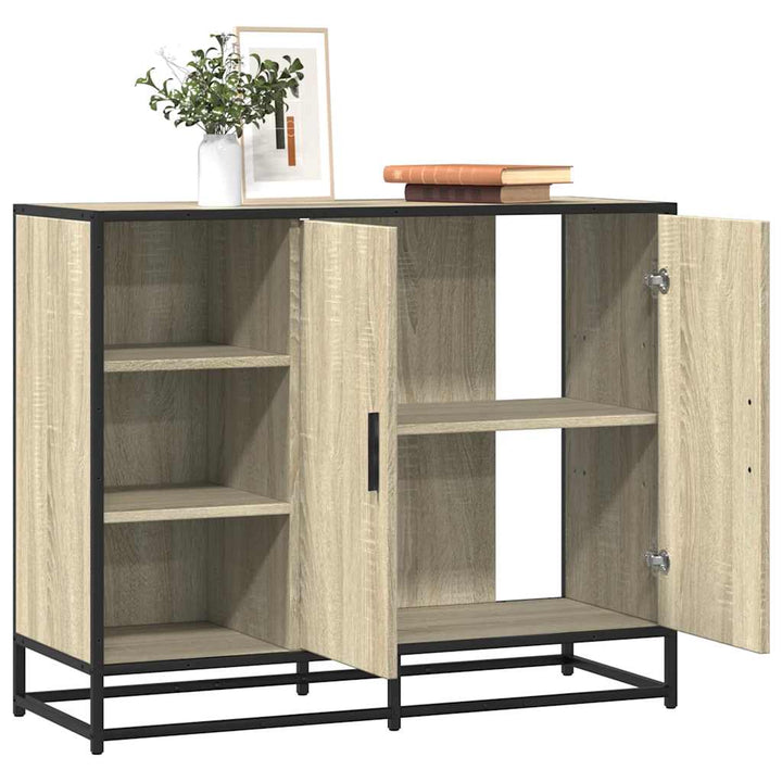 Skänk Sonoma-Ek 92X35X76 Cm Konstruerat Trä