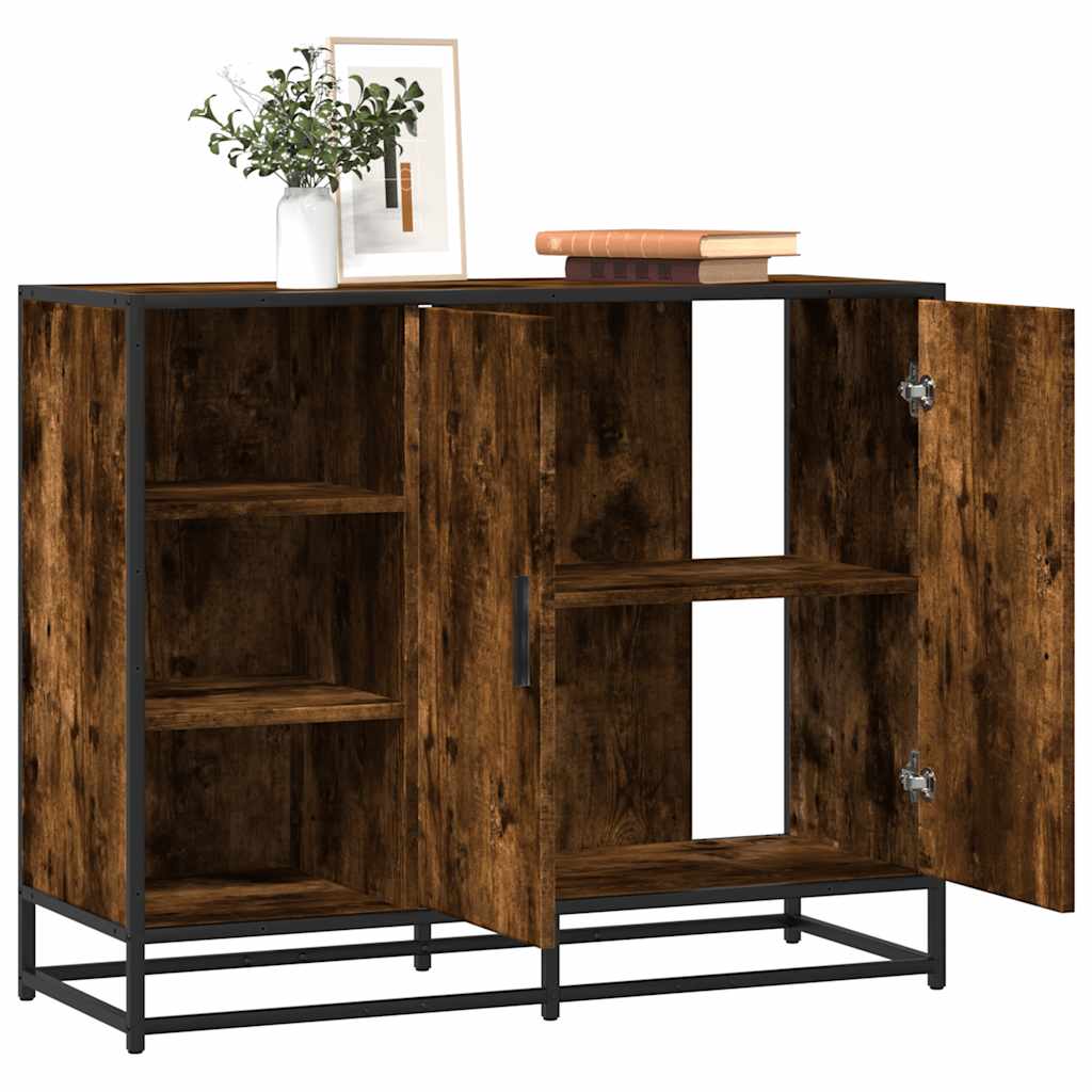Skänk Sonoma-Ek 92X35X76 Cm Konstruerat Trä