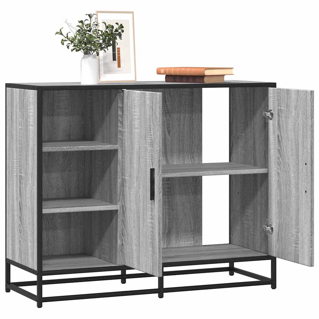 Skänk Sonoma-Ek 92X35X76 Cm Konstruerat Trä