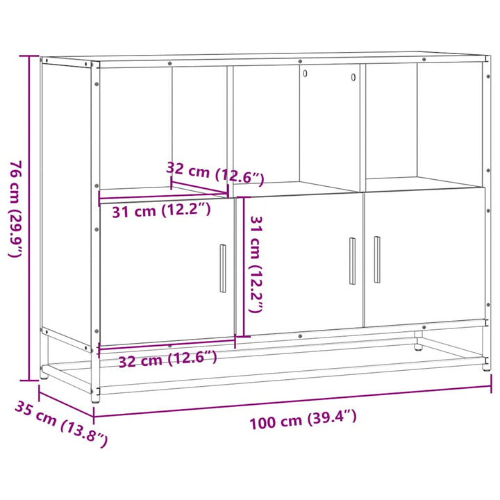 Skänk 100X35X76 Cm Konstruerat Trä