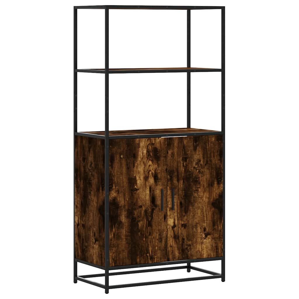 Högskåp 68X35X139 Cm Konstruerat Trä Och Metall