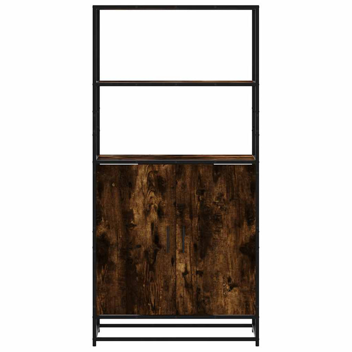 Högskåp 68X35X139 Cm Konstruerat Trä Och Metall