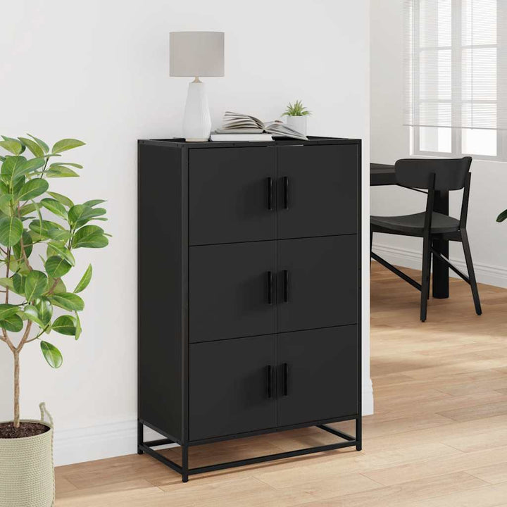 Högskåp 68X35X106,5 Cm Konstruerat Trä Och Metall