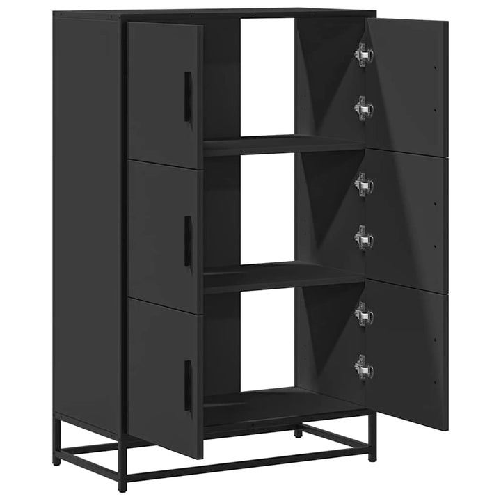 Högskåp 68X35X106,5 Cm Konstruerat Trä Och Metall