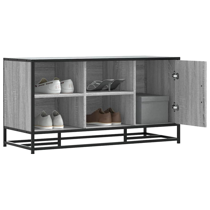 Skobänk 100X40X53,5 Cm Konstruerat Trä Och Metall