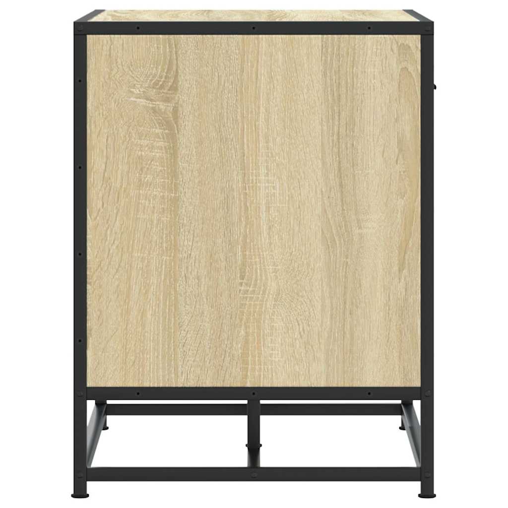 Skobänk Sonoma-Ek 60X40X53,5 Cm Konstruerat Trä Och Metall