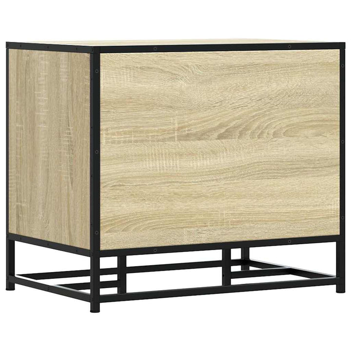 Skobänk Sonoma-Ek 60X40X53,5 Cm Konstruerat Trä Och Metall