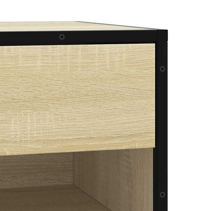Skobänk Sonoma-Ek 60X40X53,5 Cm Konstruerat Trä Och Metall