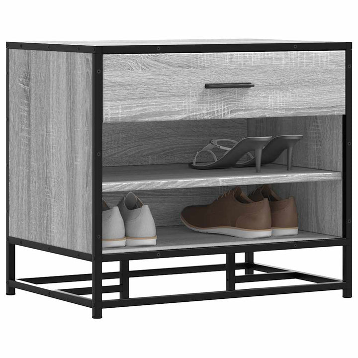 Skobänk Sonoma-Ek 60X40X53,5 Cm Konstruerat Trä Och Metall