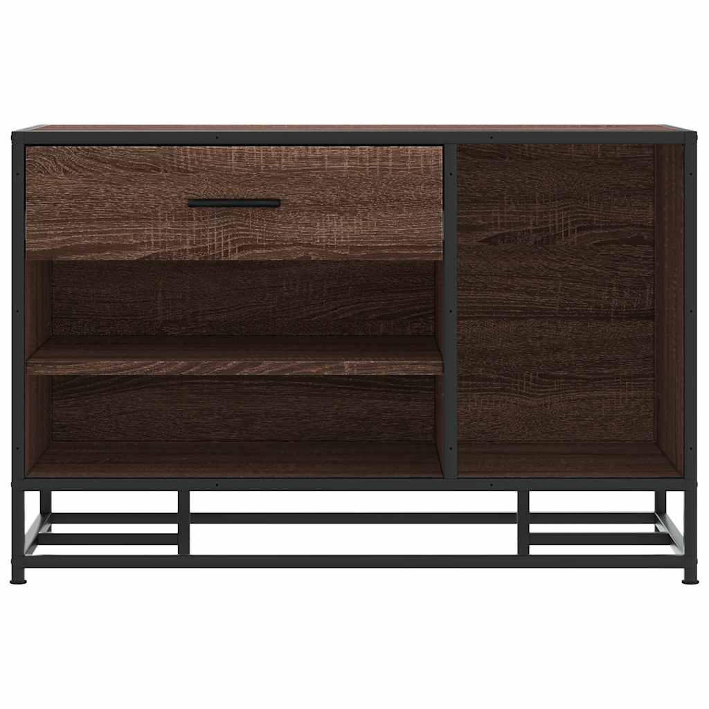 Skobänk 80X40X53,5 Cm Konstruerat Trä Och Metall