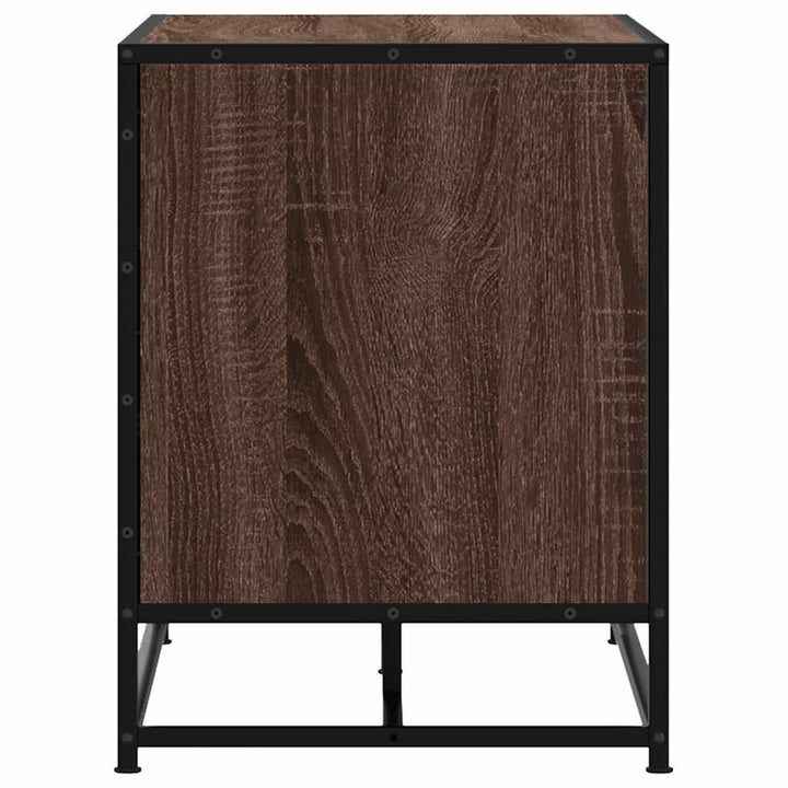 Skobänk 80X40X53,5 Cm Konstruerat Trä Och Metall