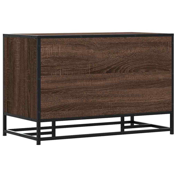 Skobänk 80X40X53,5 Cm Konstruerat Trä Och Metall