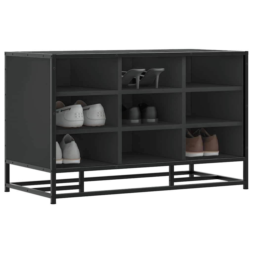 Skobänk 84X40X53,5 Cm Konstruerat Trä Och Metall