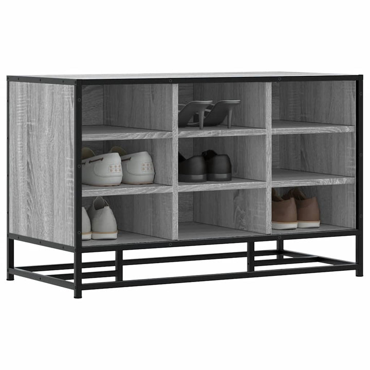 Skobänk 84X40X53,5 Cm Konstruerat Trä Och Metall