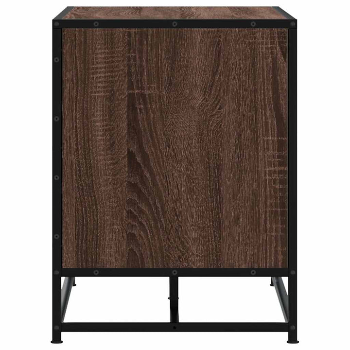 Skobänk 84X40X53,5 Cm Konstruerat Trä Och Metall