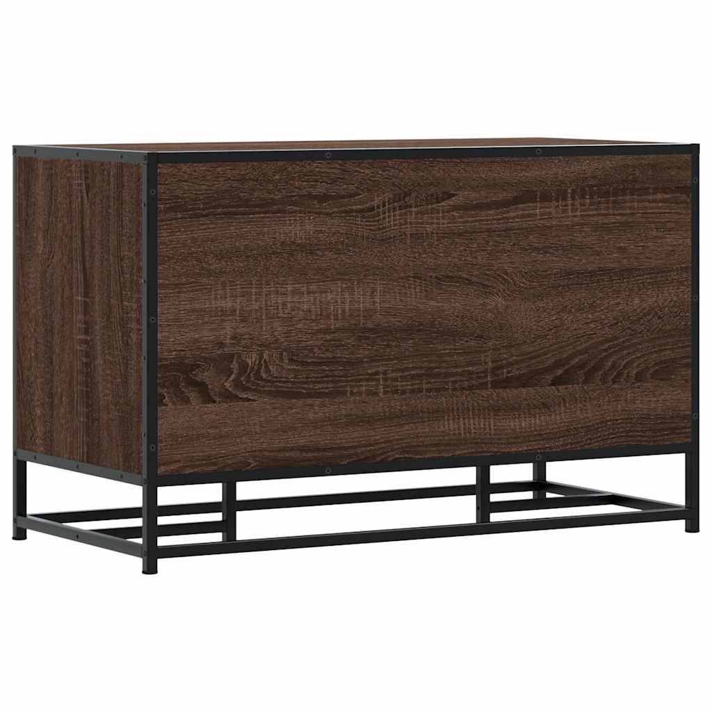 Skobänk 84X40X53,5 Cm Konstruerat Trä Och Metall