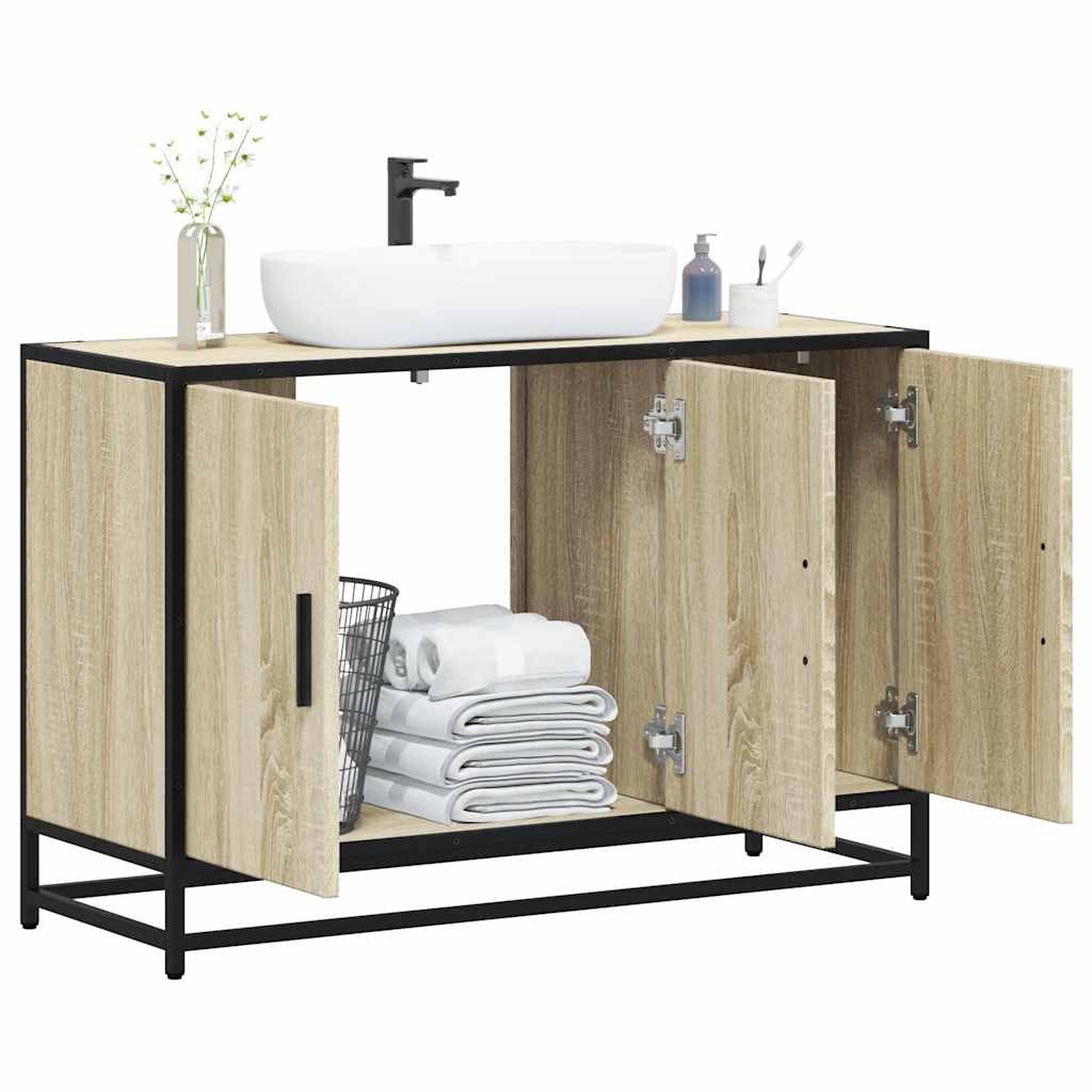 Tvättställsskåp 90X33X60 Cm Konstruerat Trä