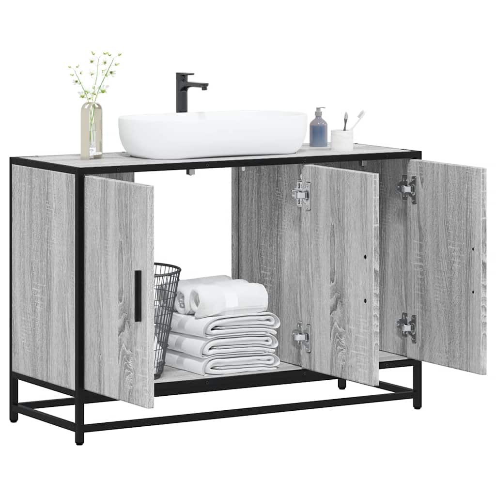 Tvättställsskåp 90X33X60 Cm Konstruerat Trä