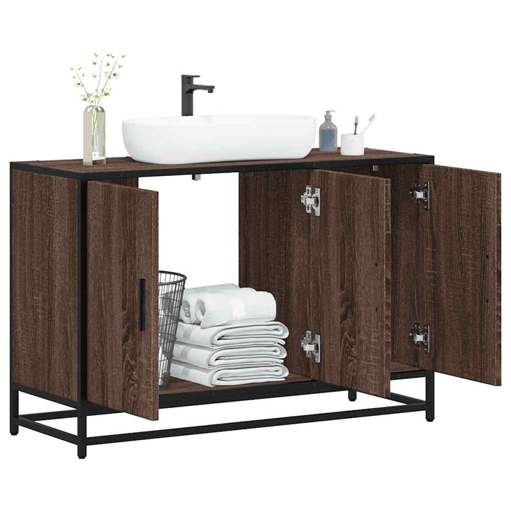 Tvättställsskåp 90X33X60 Cm Konstruerat Trä