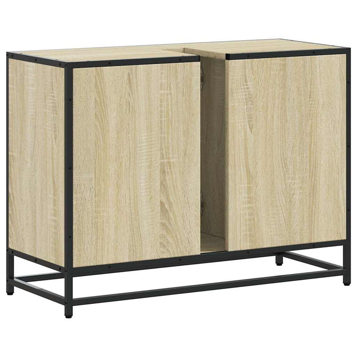 Tvättställsskåp Sonoma-Ek 80X33X60 Cm Konstruerat Trä