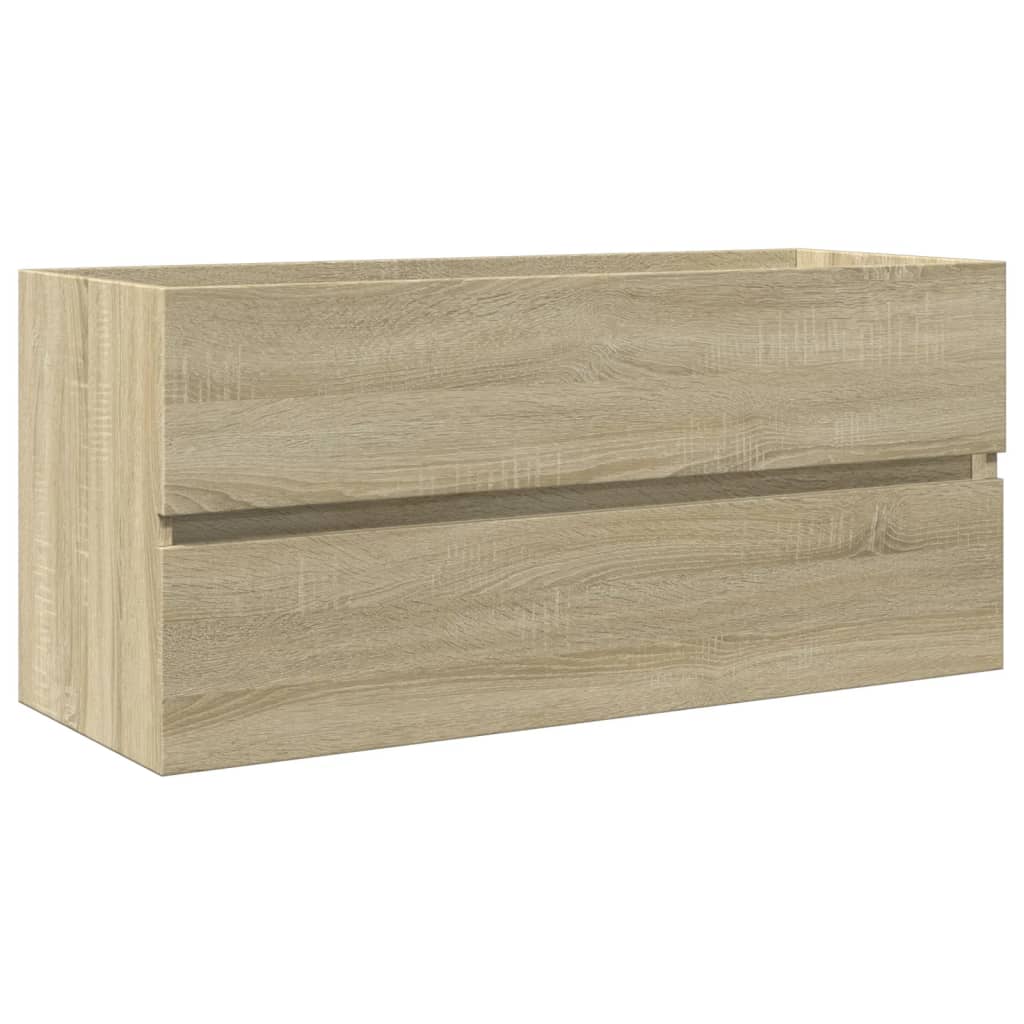 Tvättställsskåp Sonoma-Ek 100X38,5X45 Cm Konstruerat Trä