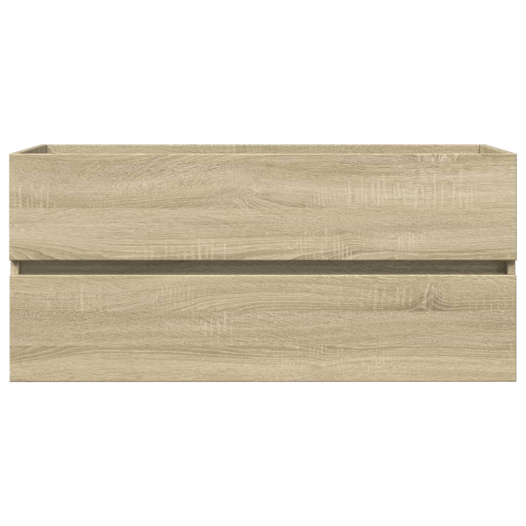 Tvättställsskåp Sonoma-Ek 100X38,5X45 Cm Konstruerat Trä