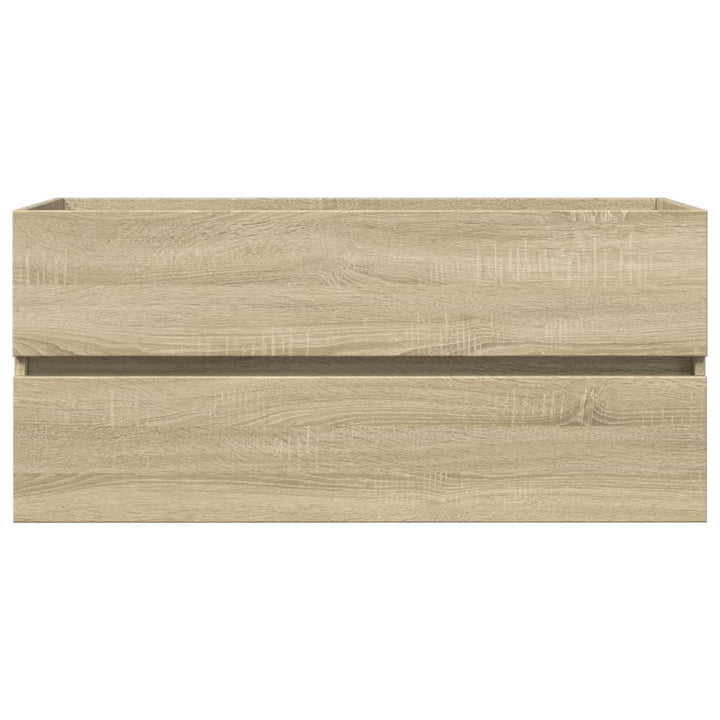 Tvättställsskåp Sonoma-Ek 100X38,5X45 Cm Konstruerat Trä
