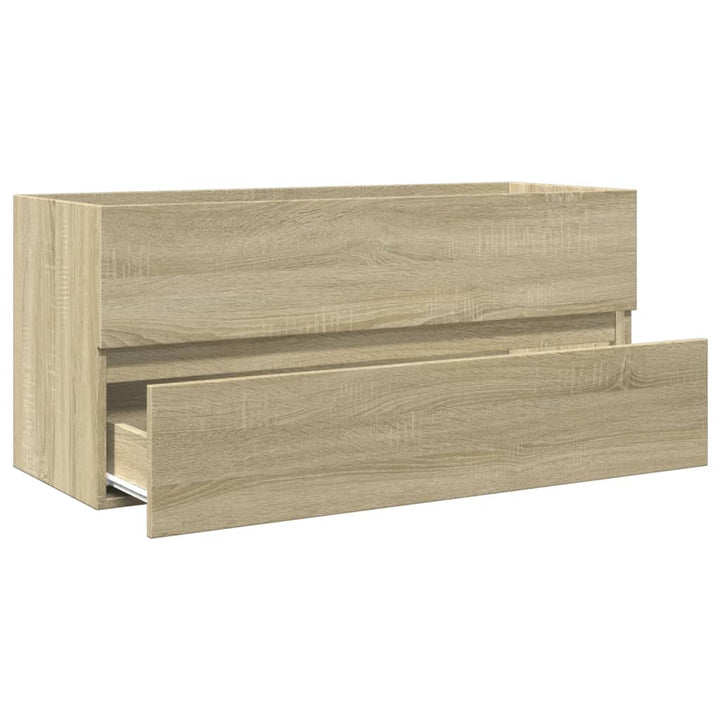 Tvättställsskåp Sonoma-Ek 100X38,5X45 Cm Konstruerat Trä
