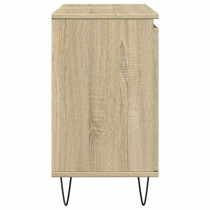 Badrumsskåp Sonoma-Ek 58X33X60 Cm Konstruerat Trä