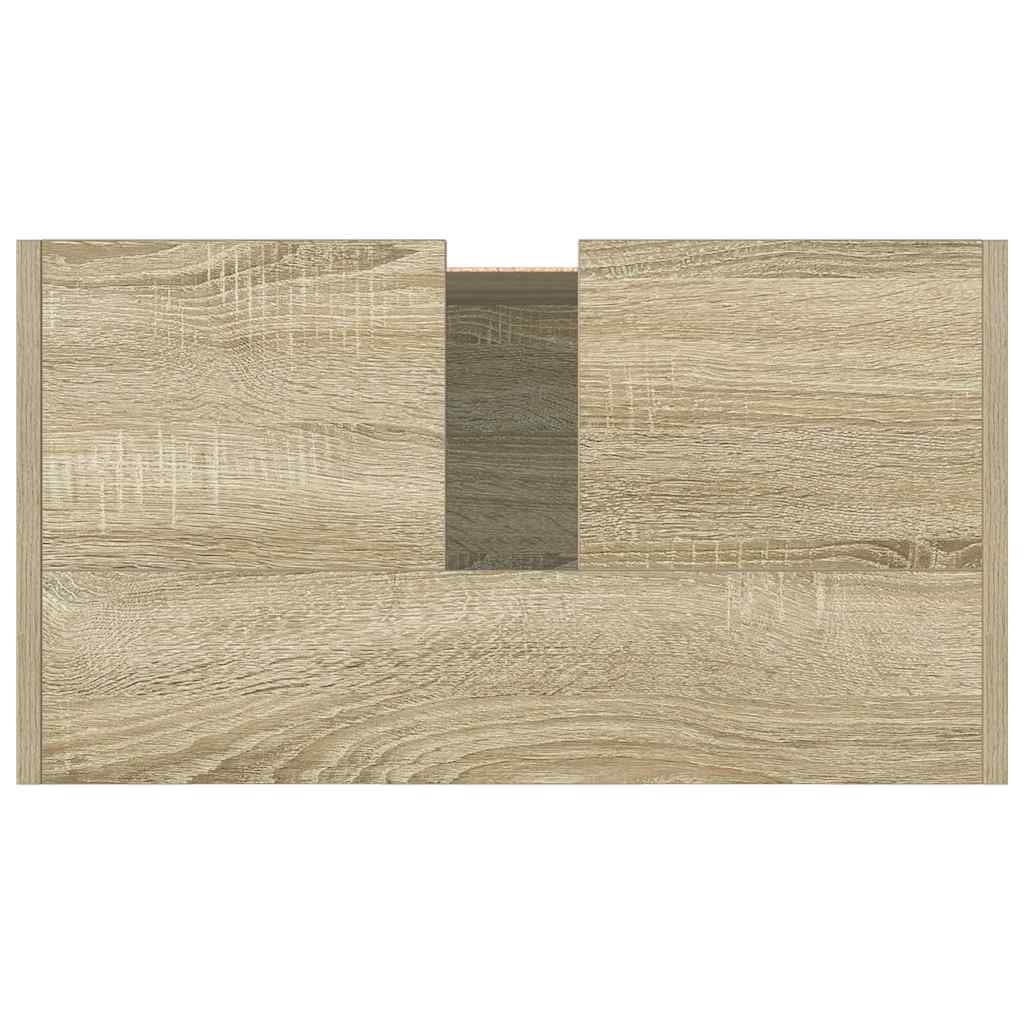 Badrumsskåp Sonoma-Ek 58X33X60 Cm Konstruerat Trä