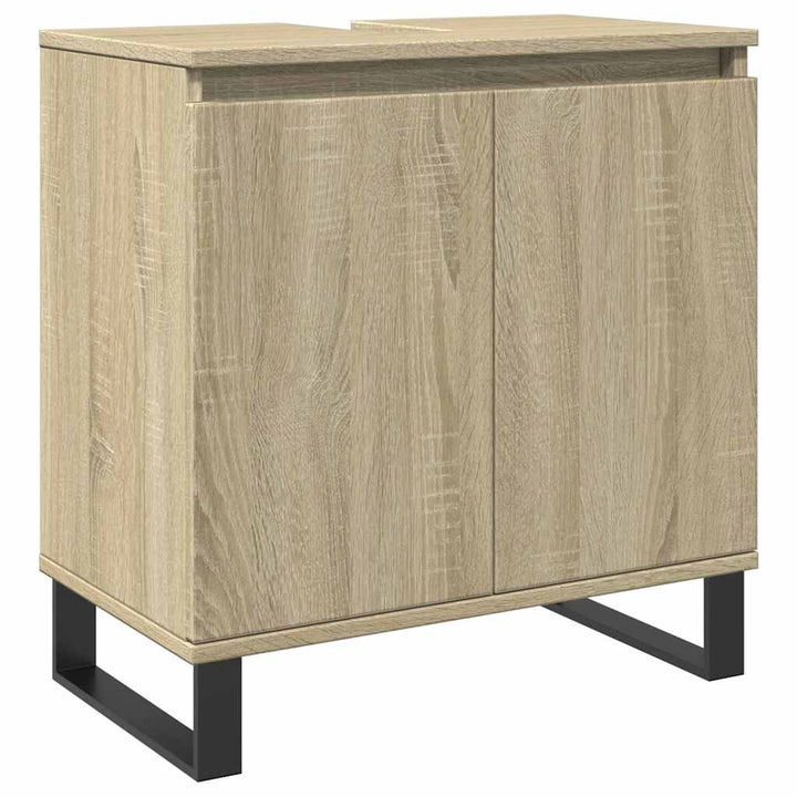 Badrumsskåp Sonoma-Ek 58X33X60 Cm Konstruerat Trä